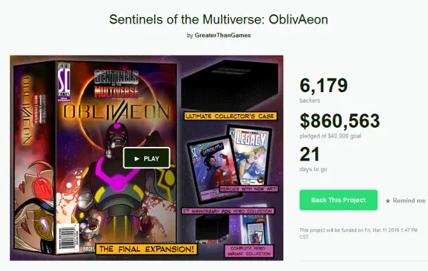 Sentinels of the Multiverse: OblivAeon