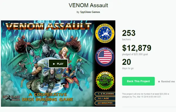 Venom Assault Board Game
