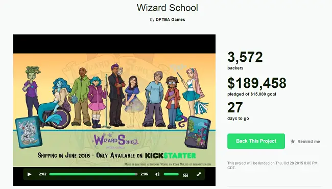Wizard School Board Game