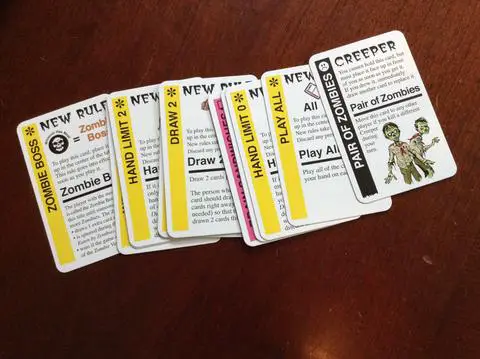 Zombie Fluxx Deck of Cards